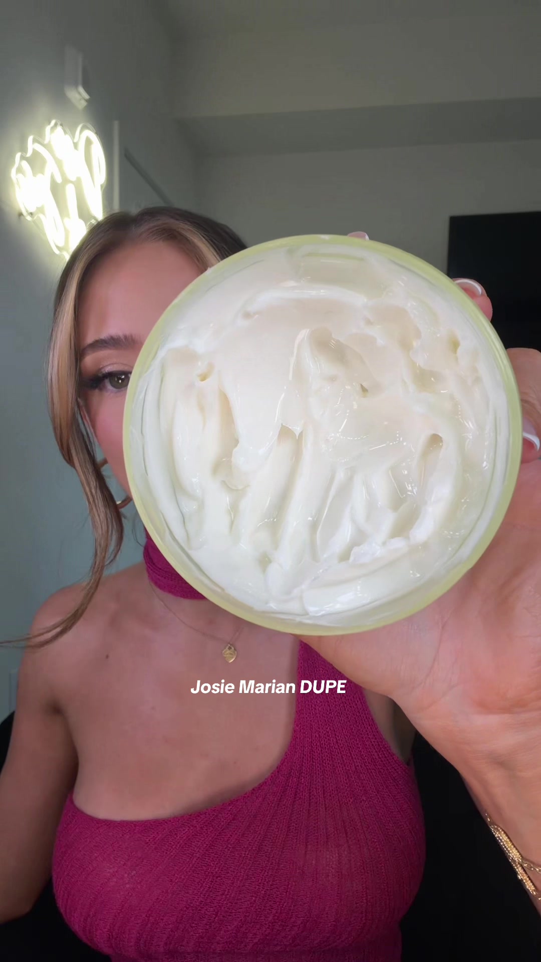 TikTok post by @xoxodoseofjos for Naturium. Caption reads: I lovvve finding affordable options✨✨ glass skin....