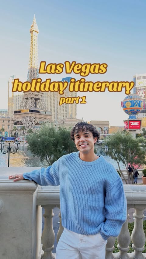 Instagram post by an influencer for Las Vegas. Caption reads: [...] your next Vegas trip! #Vegas #LasVegas....