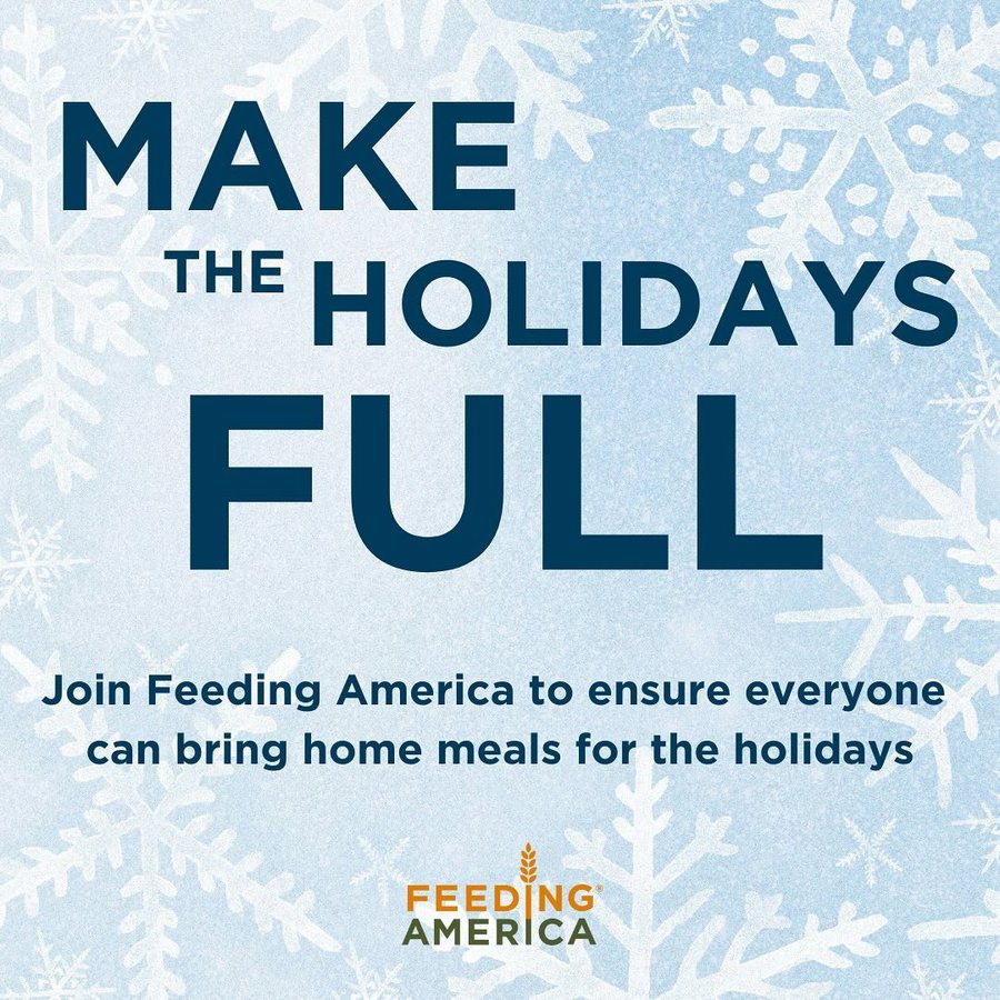 Instagram post by @itsmeleighton for Feeding America. Caption reads: Today is Giving Tuesday and the clock is ticking!....
