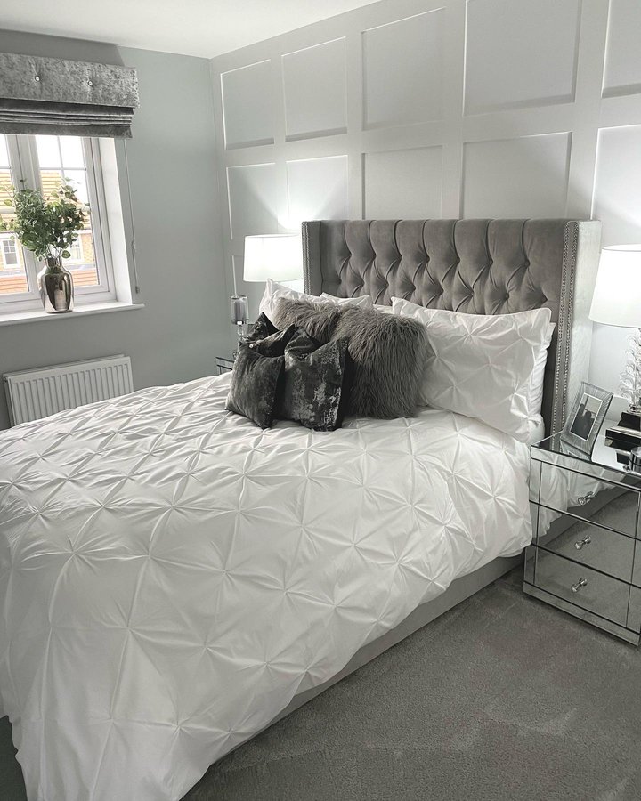 Instagram post by @homeatnumber7 for Arista Living. Caption reads: Finally managed to get my new bed up in our second....