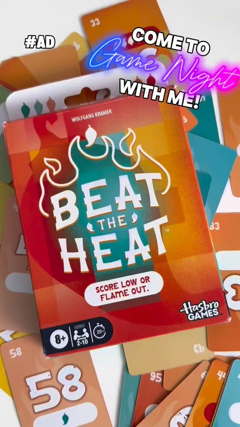Instagram post by @dani_standring for Hasbro. Caption reads: [...] #BeatTheHeat #PrioritiesGame #GameNight....