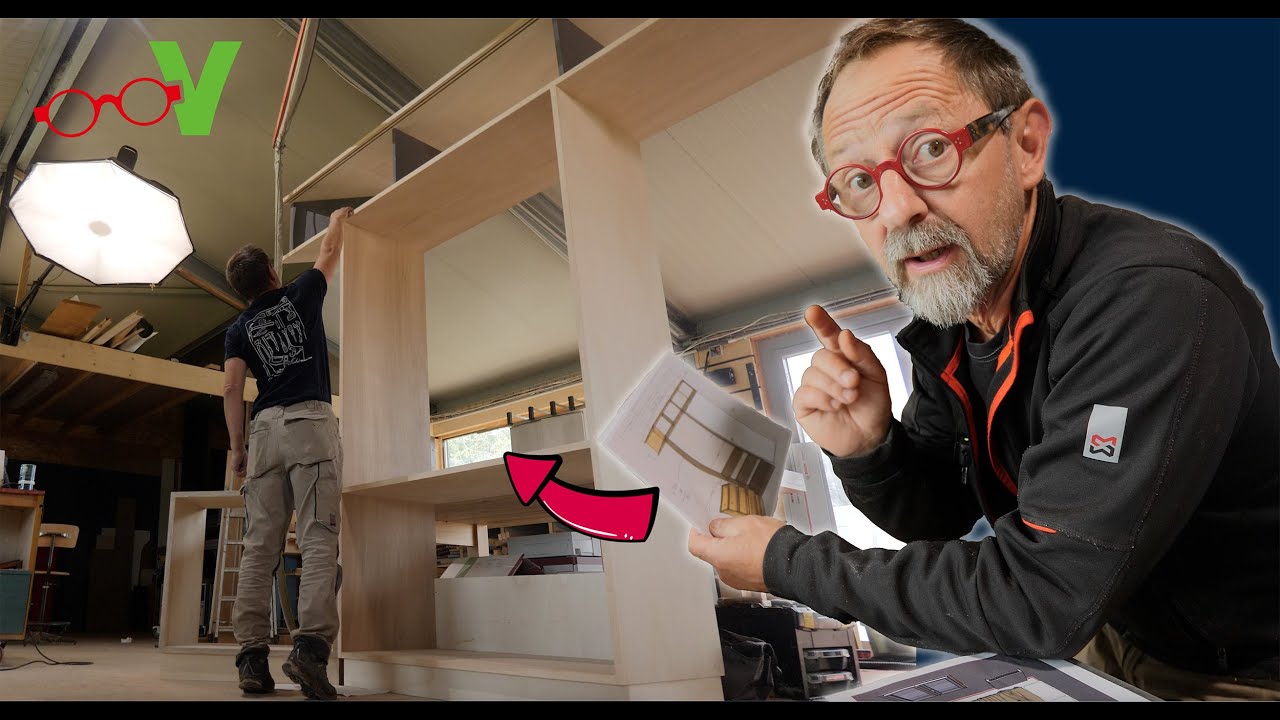 YouTube post by @OlivierVerdier for Reolink. Caption reads: We make a dressing room: structure!.