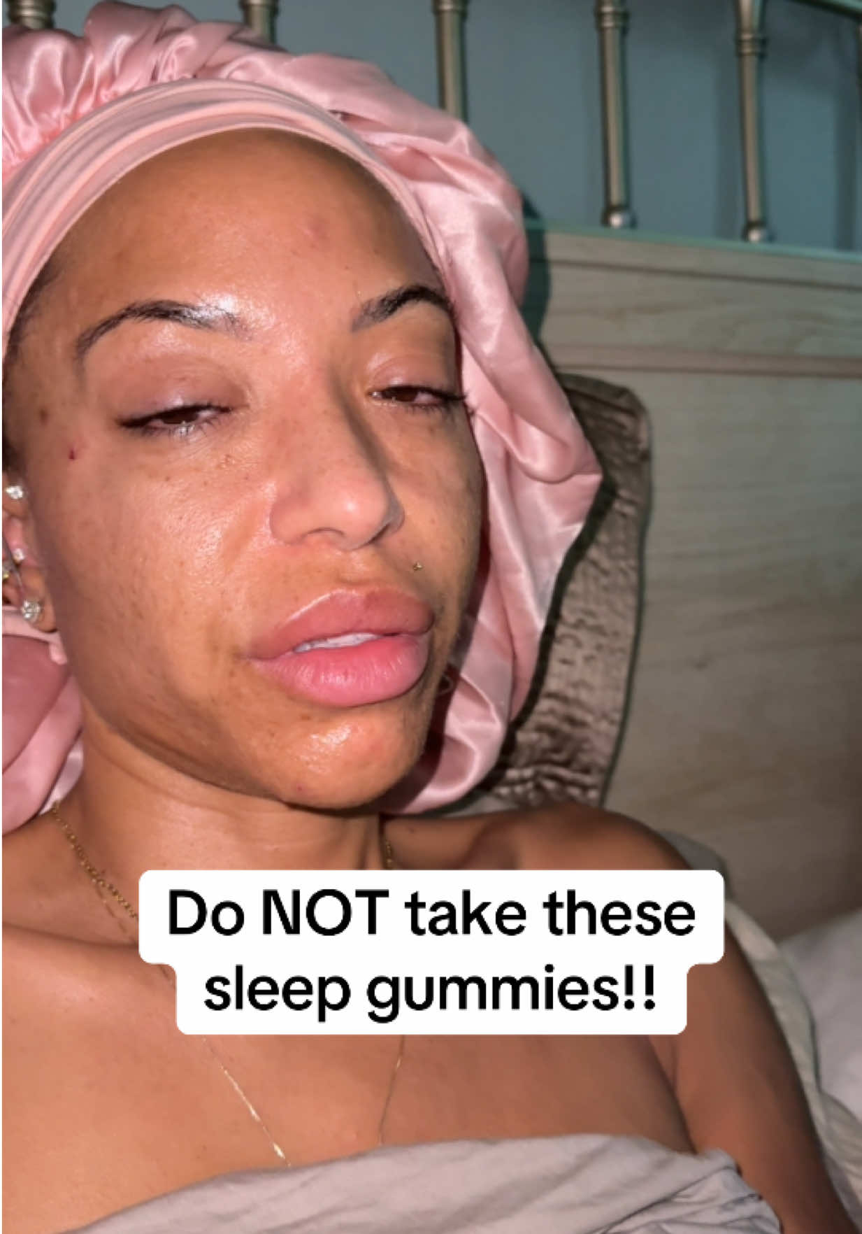 TikTok post by @zoebarbiedoll for LullaBites. Caption reads: The sleep I’m getting from these is substantial!....
