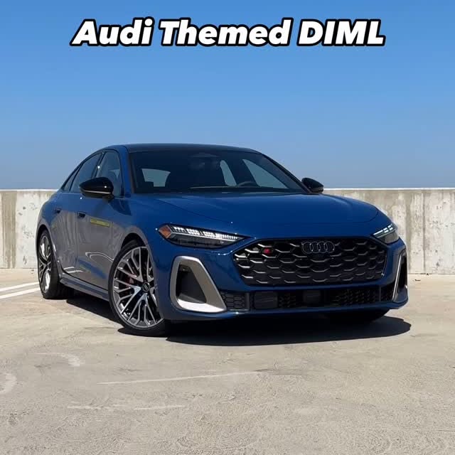 Instagram post by @drakemoschkau for Audi USA. Caption reads: An @audiusa themed day in my life as an automotive....