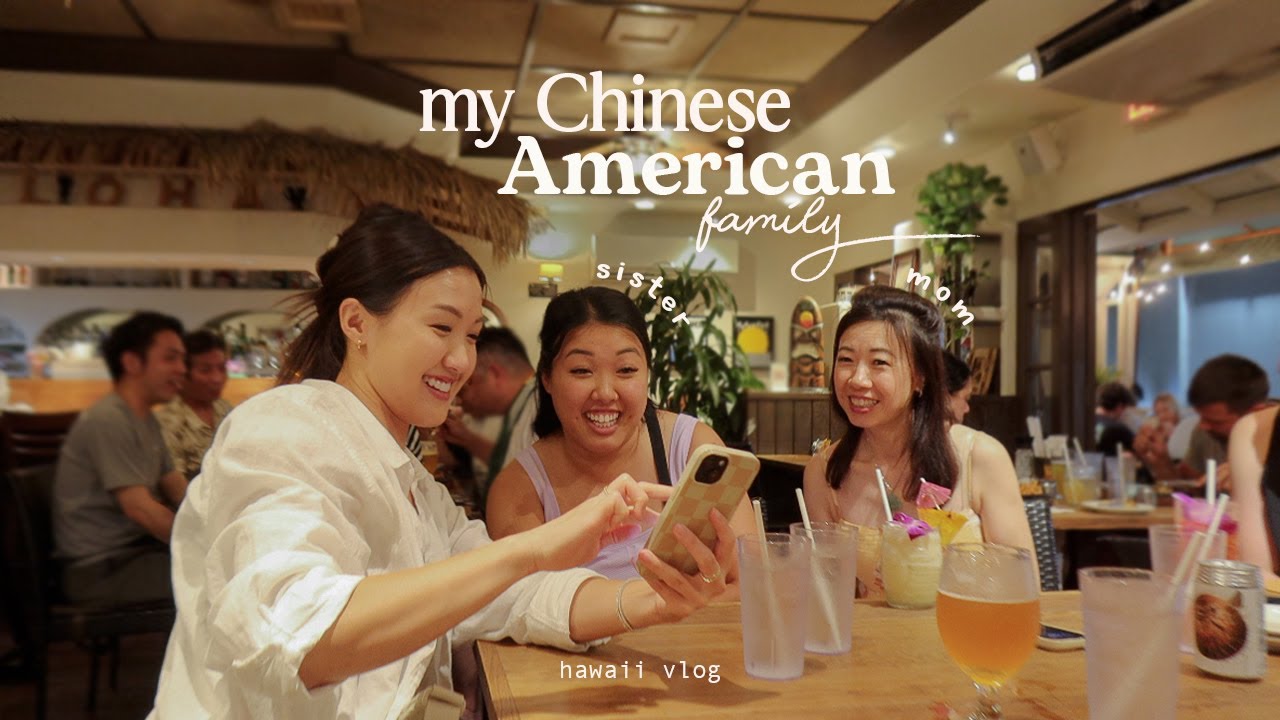 YouTube post by @weylie_hoang for Aurate New York. Caption reads: My Chinese (Cantonese) American Family | Hawaii....