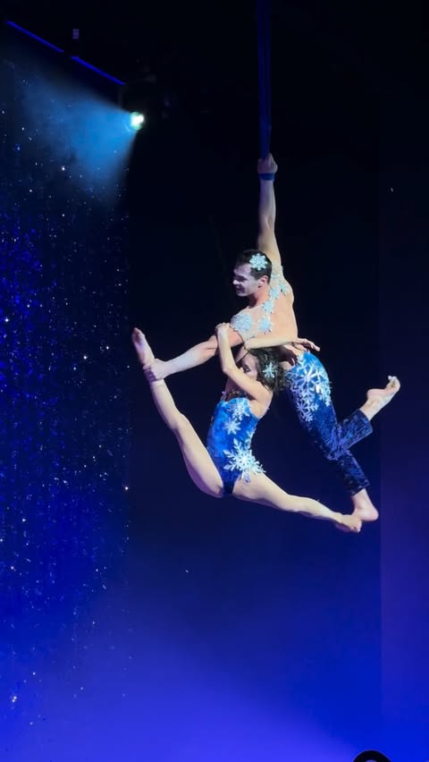 Instagram post by @thisischy for Cirque du Soleil. Caption reads: [...] ’Twas the Night Before… by @cirquedusoleil....