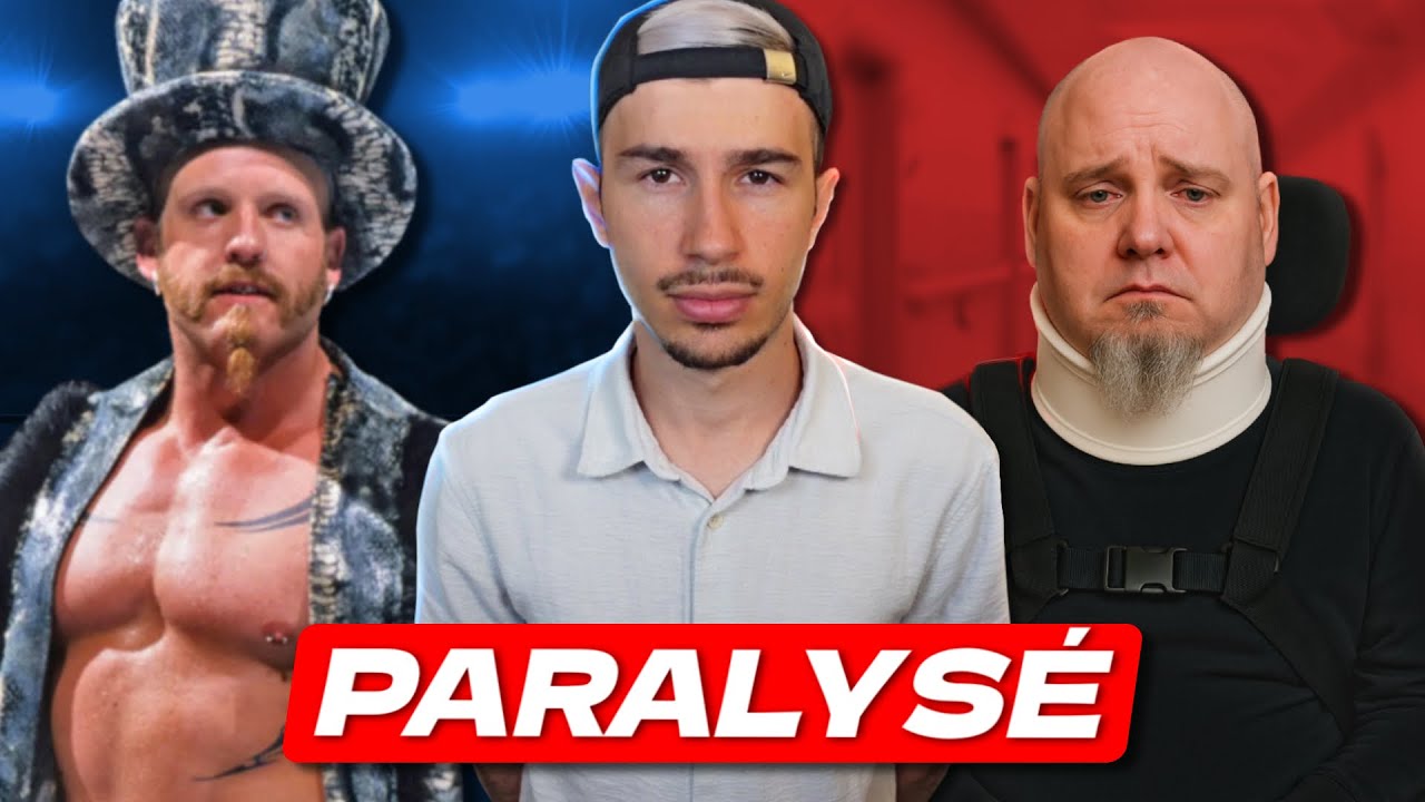 YouTube post by @Weedze for Dailymotion. Caption reads: The wrestler who never got up....