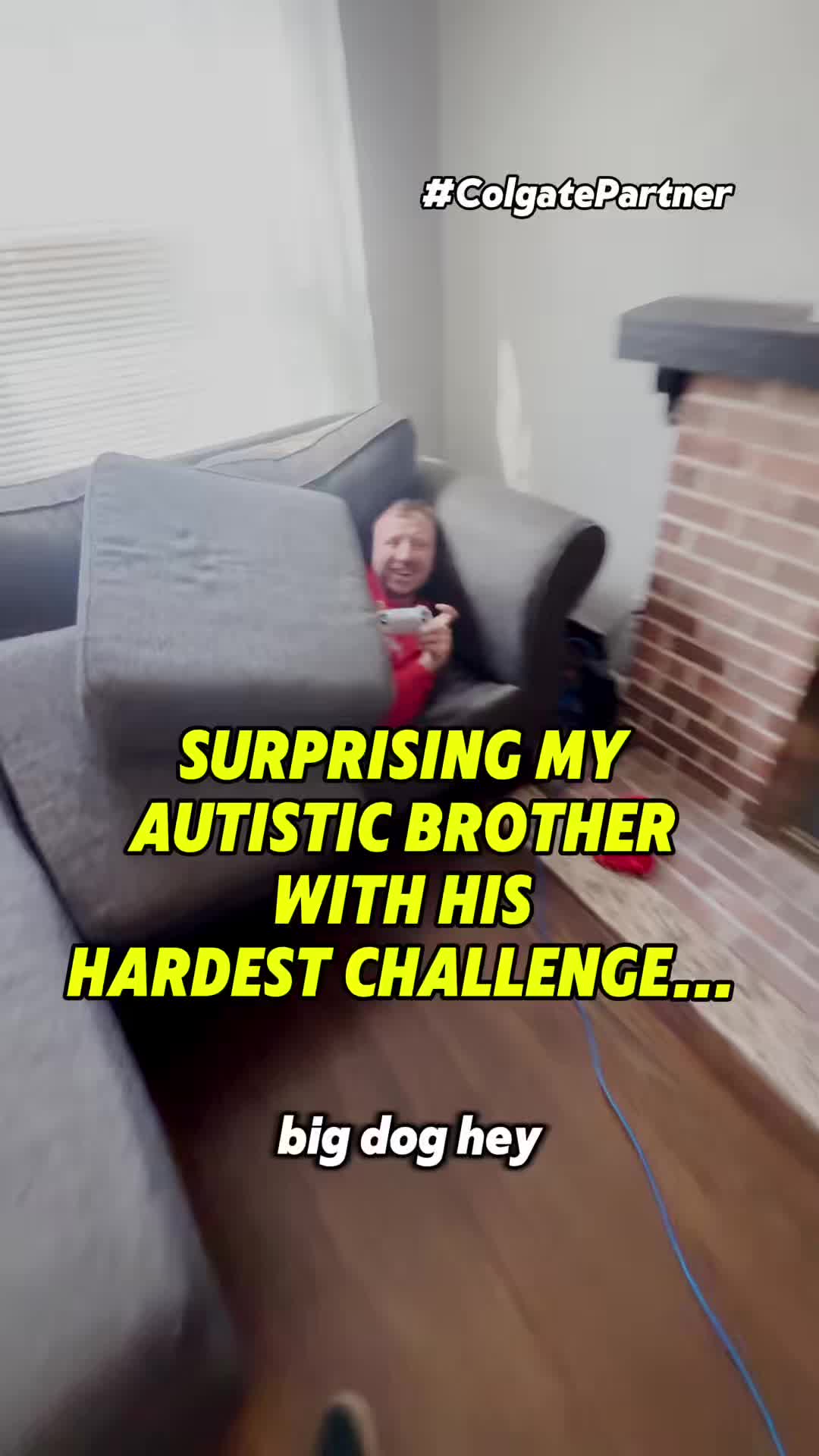 TikTok post by @mybrothermax for Colgate-Palmolive. Caption reads: #ad #ColgatePartner Your smile is more than just a....
