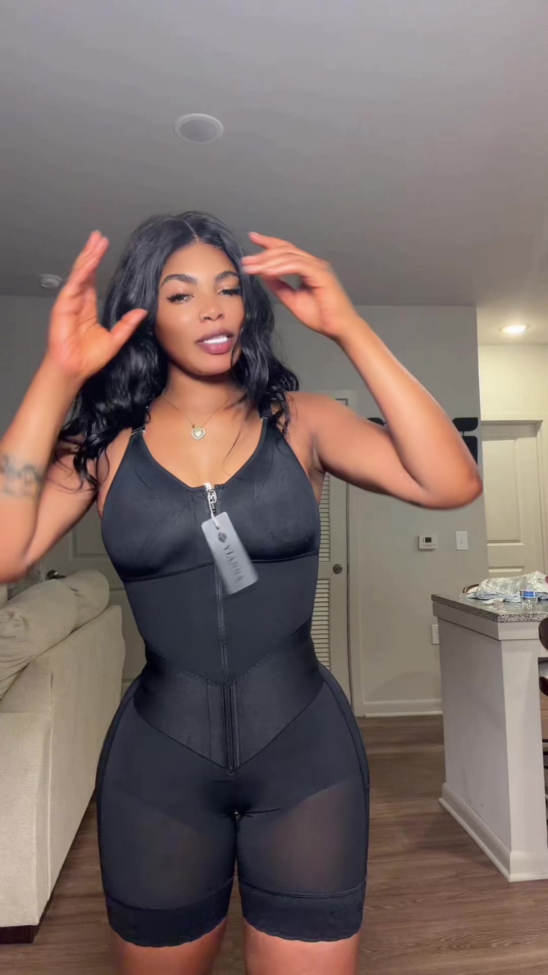 TikTok post by @wajiufe for YIANNA. Caption reads: Best shapers you’ll get today@YIANNA INC....
