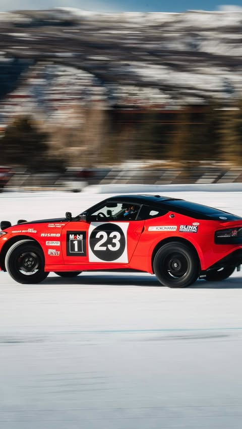 Instagram post by @chrisforsberg64 for Nissan USA. Caption reads: Catch @chrisforsberg64’s drift? Throwback to....