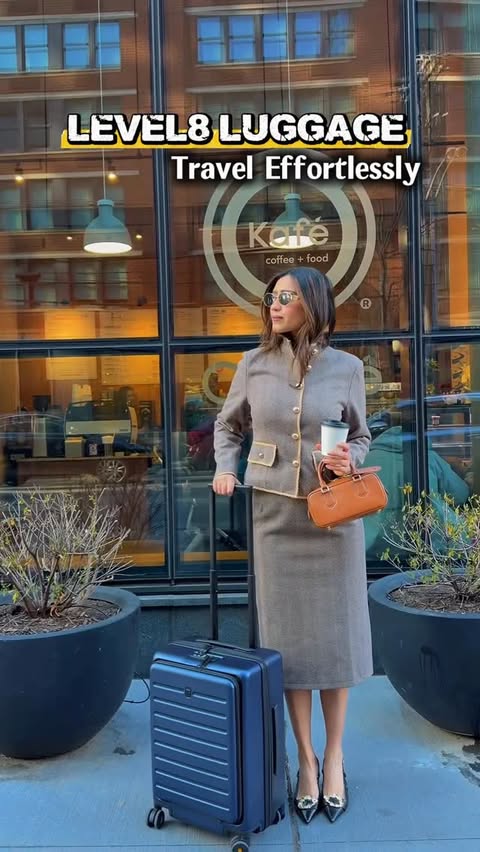 Instagram post by @thesamridhijoshi for LEVEL8. Caption reads: Seamless travel, every time ✈️ @level8_official....