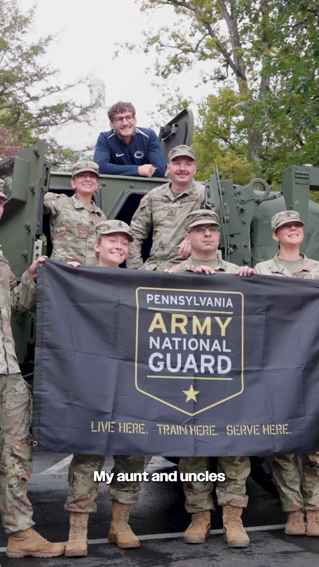 Instagram post by @mitchell_mesenbrink for National Guard. Caption reads: Proud to team up with the @joinpaguard — Live....