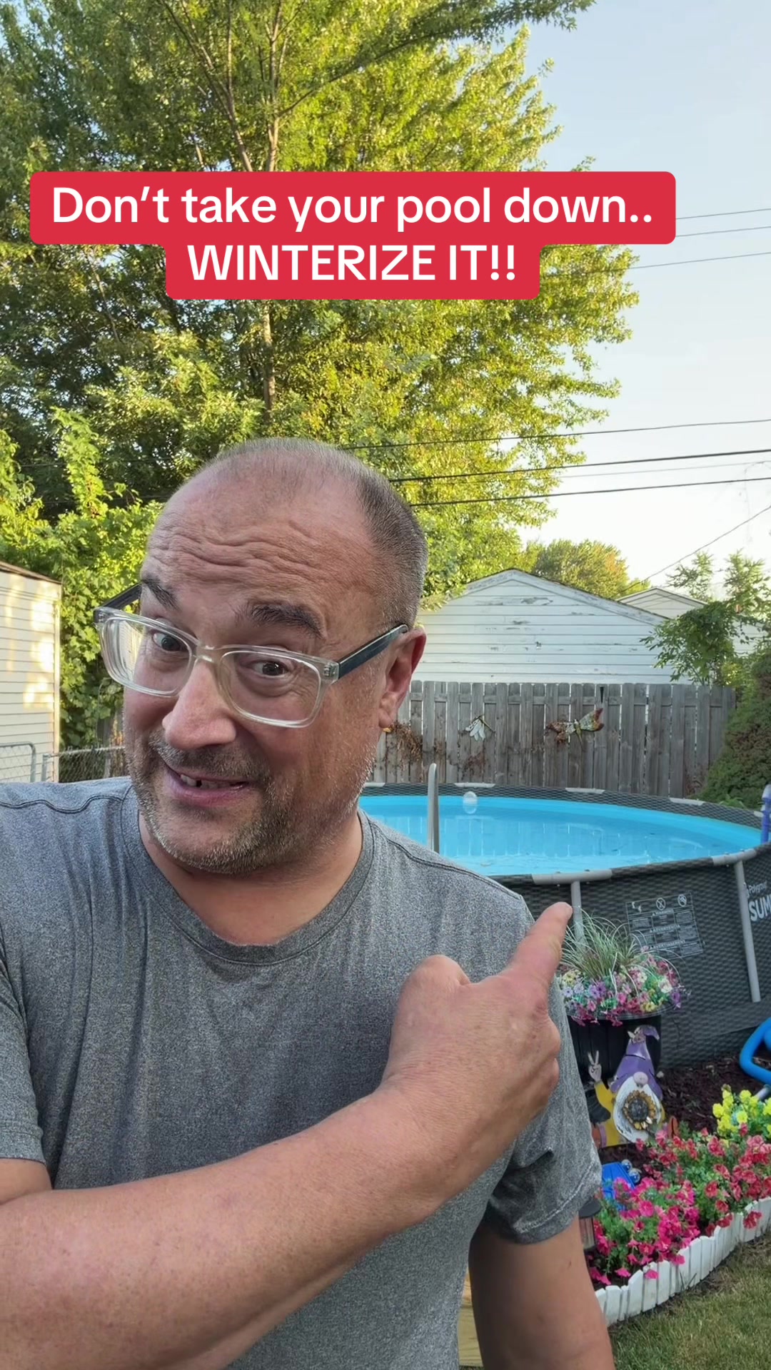 TikTok post by @motorcityguy73 for Poolhacker. Caption reads: [...] it with the Pool Winterizing Kit from....