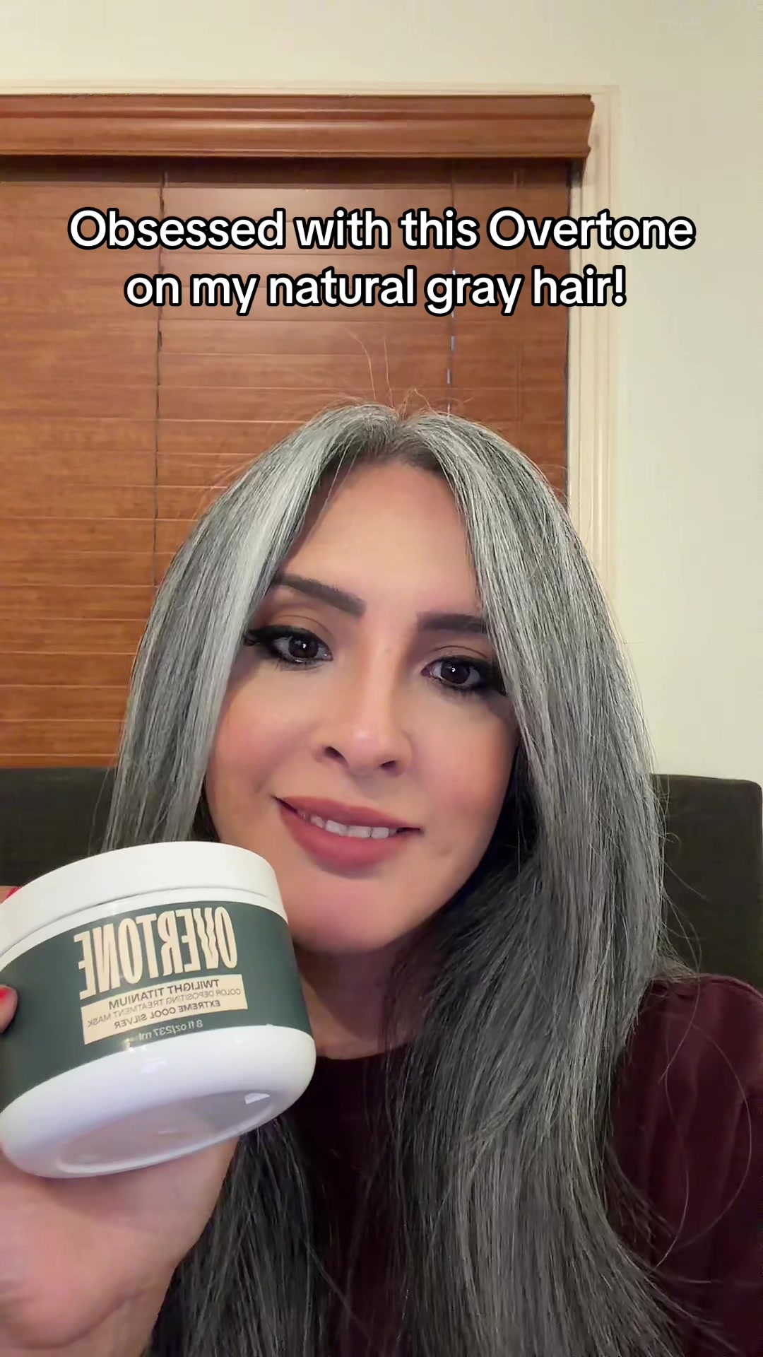 TikTok post by @ostephy for oVertone Color. Caption reads: [...] twilight titanium from now on! @oVertone....