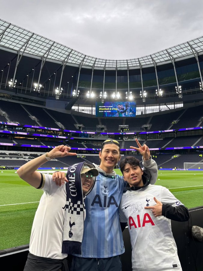 Instagram post by @jfootballtv for ExpressVPN. Caption reads: [...] true. Thank you @spursofficial and....