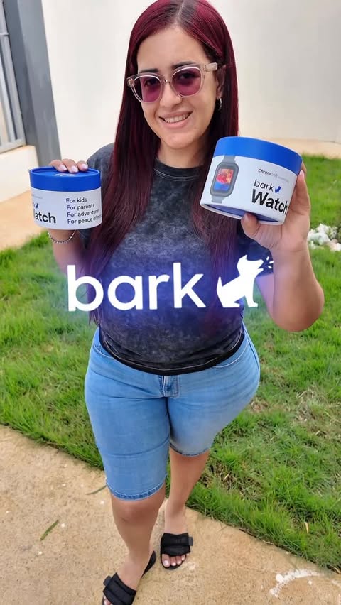 Instagram post by an influencer for Bark. Caption reads: [...] yet 📱🚫 That’s why the Bark Watch has been....