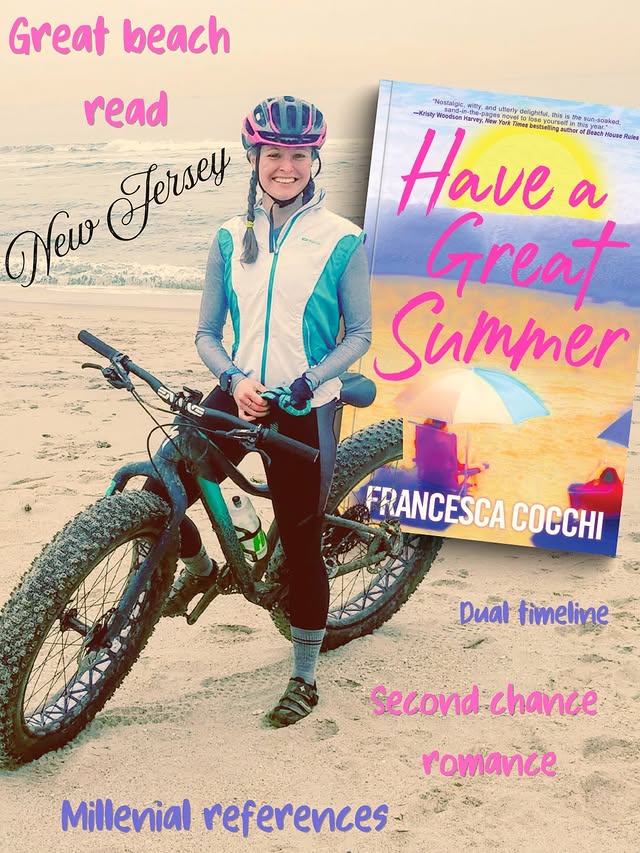 Instagram post by @tifers.reads for Kensington Books. Caption reads: Sunshine, ocean air, old crushes and the kind of....