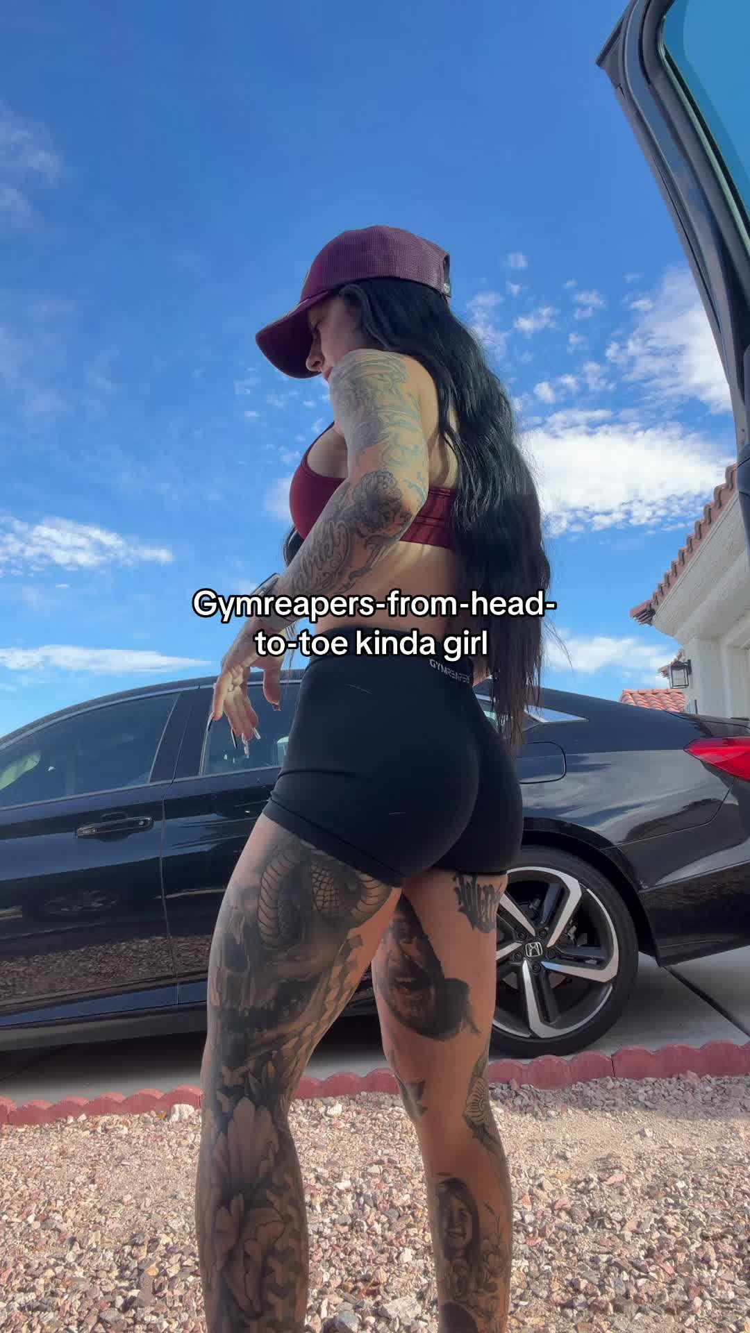 TikTok post by @kylekillla for Gymreapers. Caption reads: I love a deep red moment @Gymreapers #gymreapers....