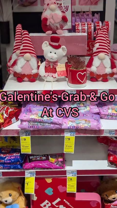 Instagram post by @kimreed930 for CVS. Caption reads: Galentine's Day is here @cvspharmacy #Ad CVS Has....