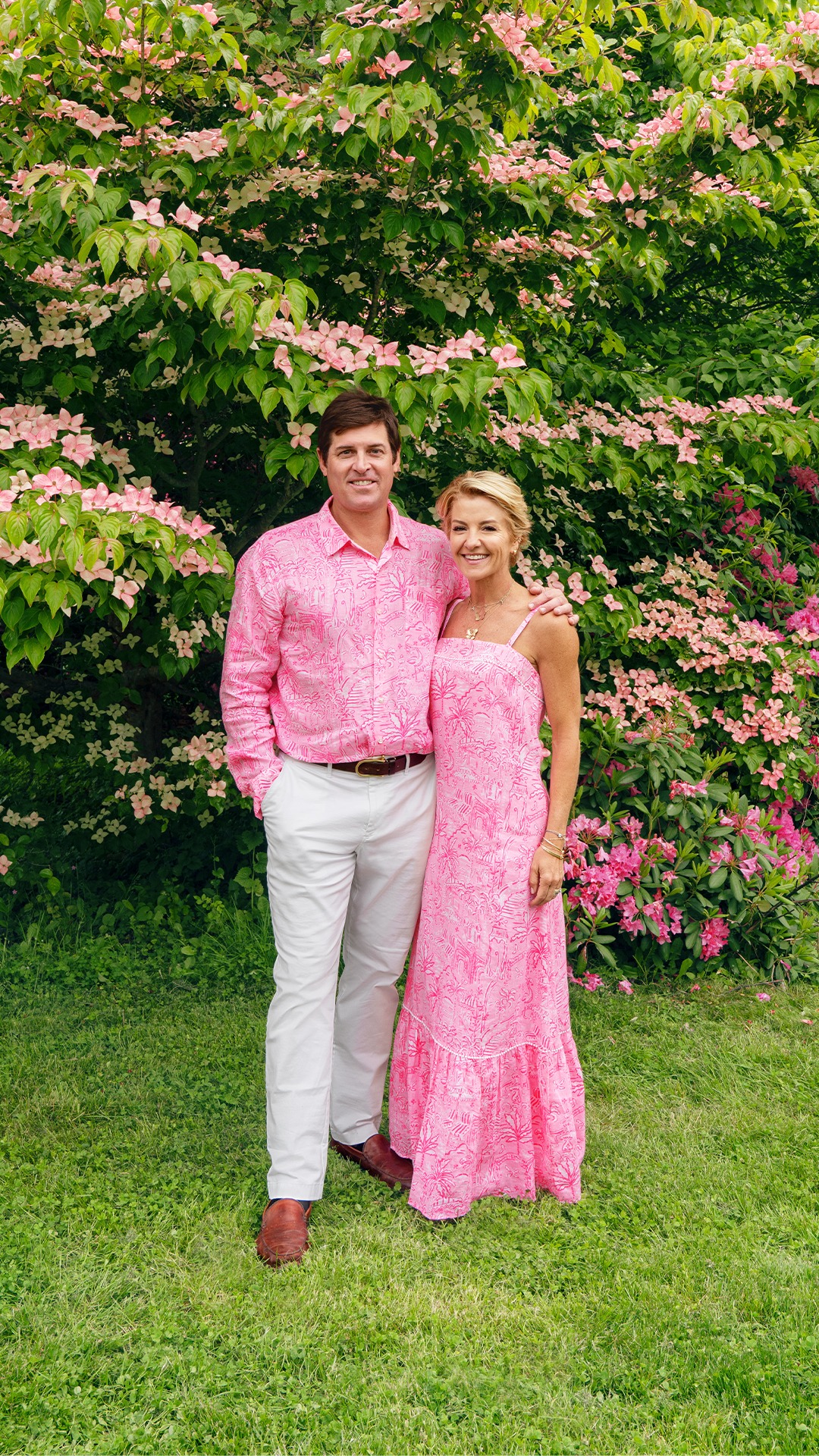 Instagram post by @pennysflight for Lilly Pulitzer. Caption reads: Introducing "Penny's Playground," a vibrant print....