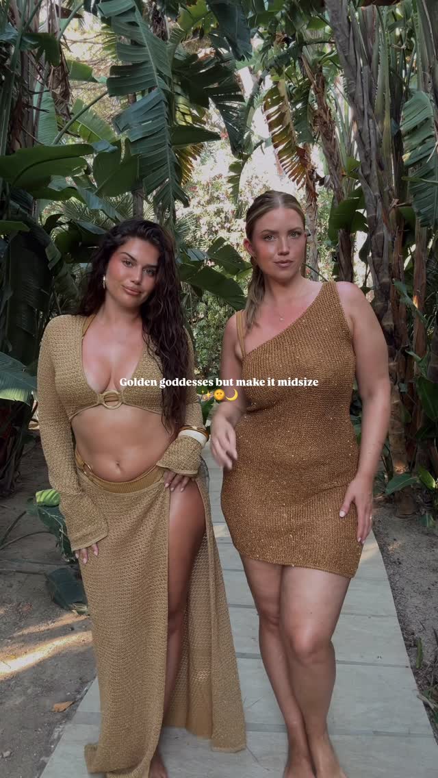 Instagram post by @thesegirlscom for Monday Swimwear. Caption reads: [...] the midsize babes, too 🌿

Wearing....