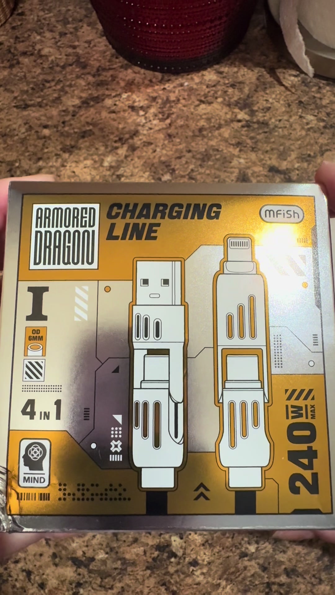 TikTok post by @scoutfin91 for Mfish Tech Inc. Caption reads: @mfish tech inc I love this charging line so much....