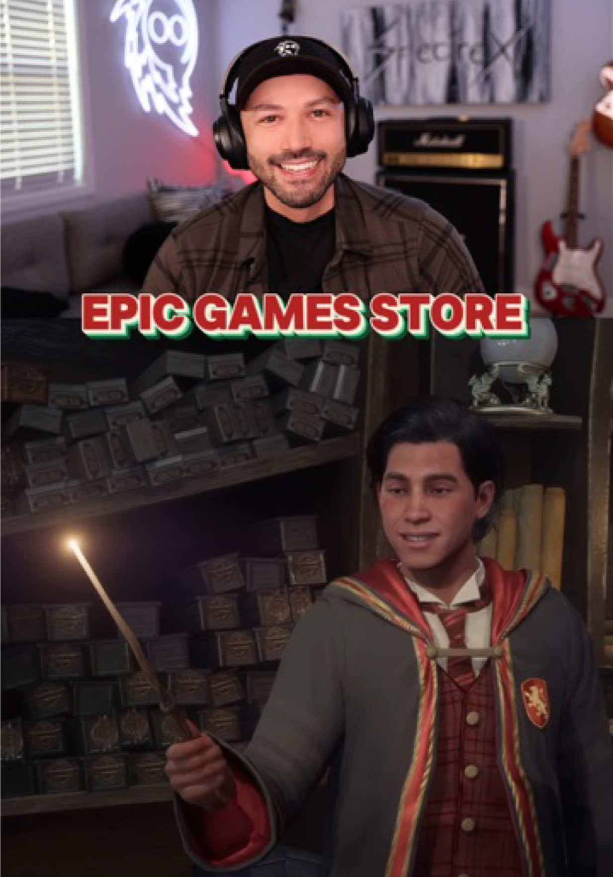 TikTok post by @spectrexgaming for Epic Games. Caption reads: #EpicPartner Make sure to hop onto the Epic Games....