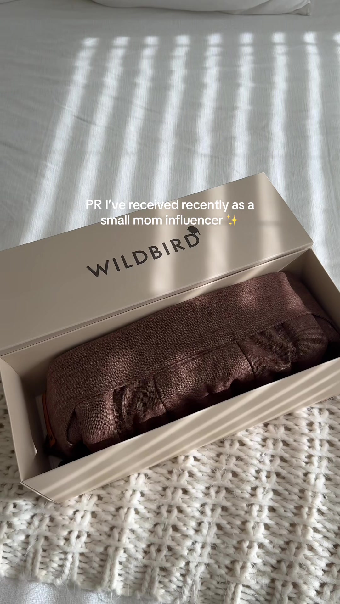 TikTok post by @maddie_flood for WildBird. Caption reads: [...] Still can’t believe this is my life 🤭....