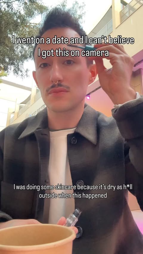 Instagram post by @theblakeover for Cliganic. Caption reads: Never going on a blind date ever again 🤦‍♂️smh....