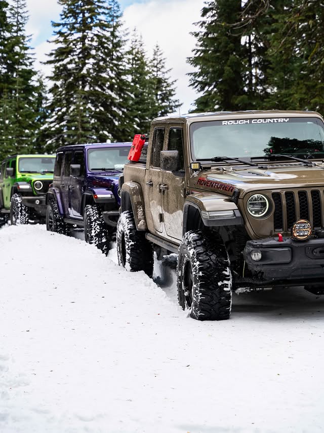 Instagram post by @jeeprunners for Midland Radio. Caption reads: Had a pretty awesome day yesterday with our local....