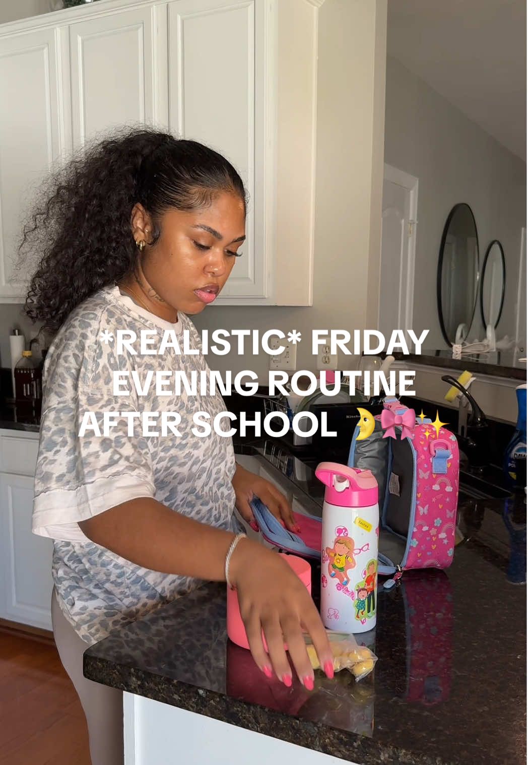 TikTok post by @thejazmynrenae for Static Nails. Caption reads: Why do these kids try to leave a trail of mess....