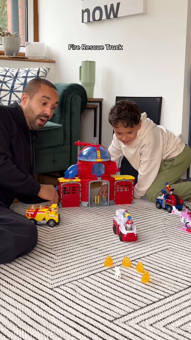 Instagram post by @daywithdad for PAW Patrol. Caption reads: [...] abit of role Play fun with the kids....