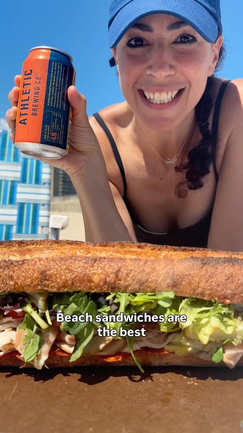 Instagram post by @farideh for Athletic Brewing Co. Caption reads: summer isn’t over yet: there’s still time to get....