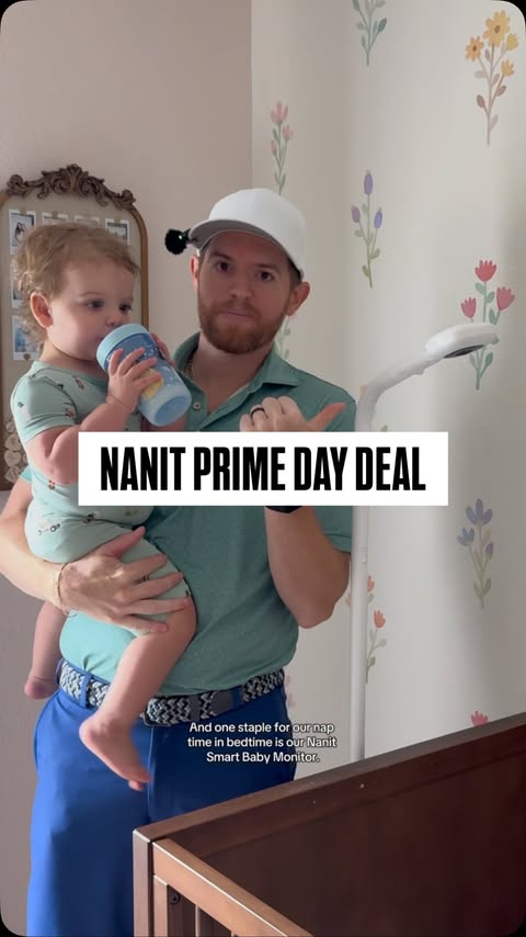 Instagram post by @christian__toth for Nanit. Caption reads: [...] Prime Day is a great time to gift the Nanit....