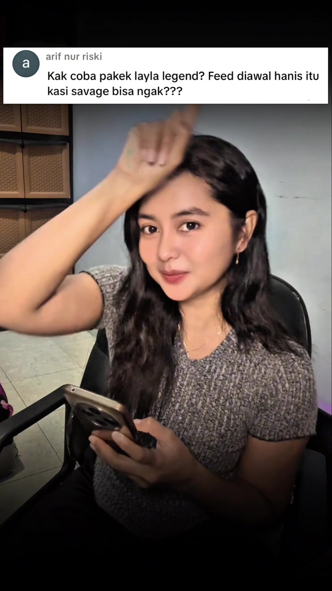 TikTok post by @zuraxdyrroth for Mobile Legends. Caption reads: Gimana tadi yin??#zuraxdyrroth #mlbbnewskin....