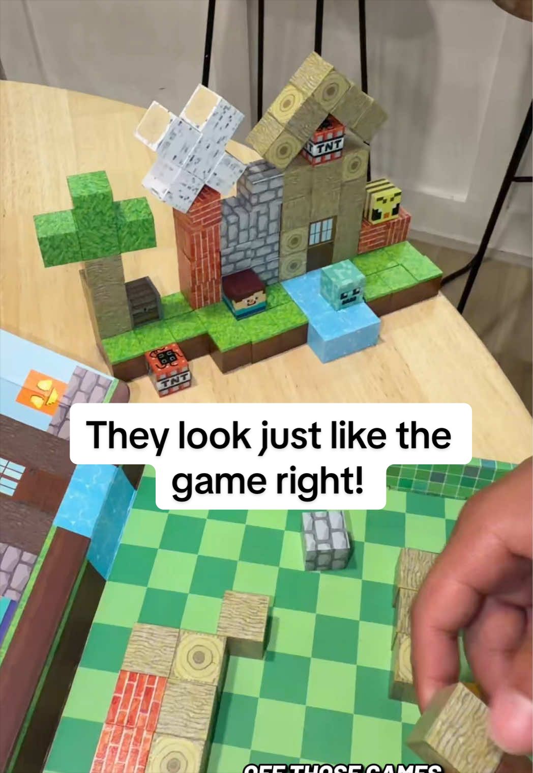 TikTok post by @carollynndesigns for Magnetopia. Caption reads: [...] #games #magneticcubes #ttshopfinds....