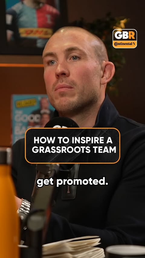 Instagram post by @esher_rfc for The Good, The Bad & The Rugby. Caption reads: Mike Brown wants to take Esher Rugby to the top 👏....