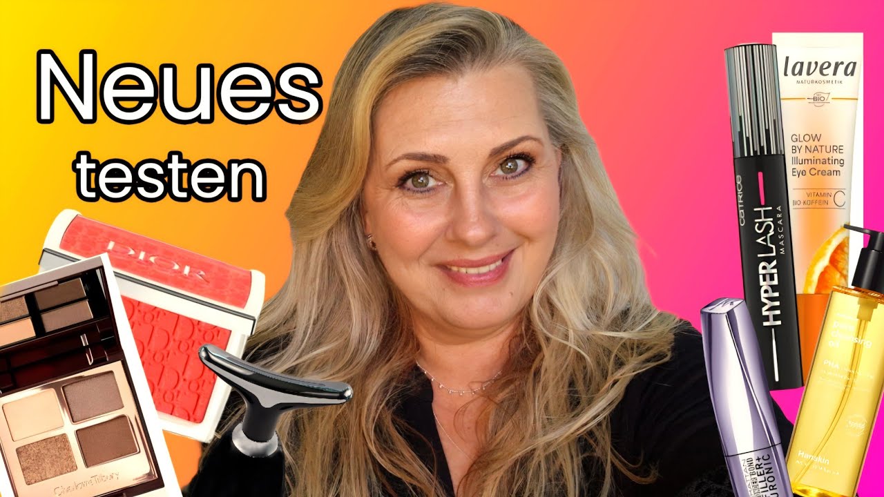 YouTube post by @kanalsharones.779 for Mainpunkt. Caption reads: BEAUTY PRODUCTS | Tools | Anti-Aging | August 2025.