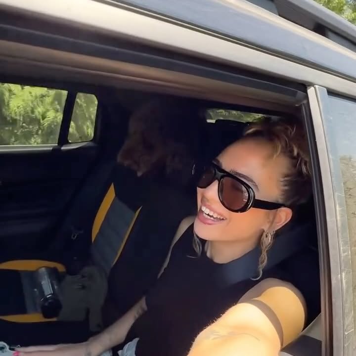 Instagram post by @remygumbs for Jeep. Caption reads: thanks @jeep_uk for giving Sunny his most....
