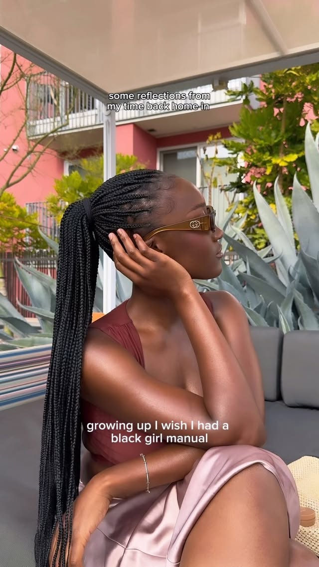 Instagram post by @aminaplease for Cay Skin. Caption reads: [...] the skin your in and also protect it!....