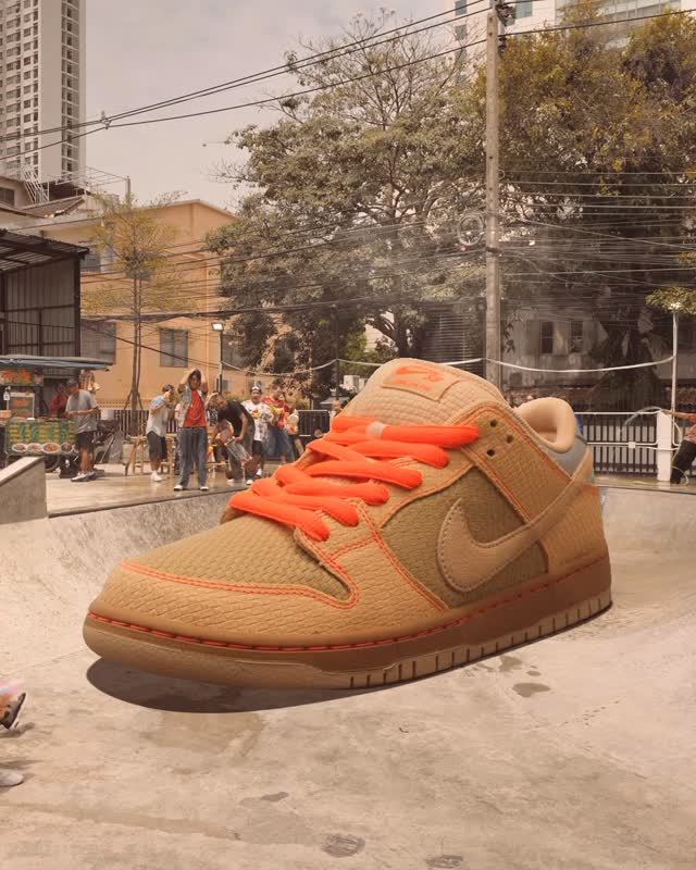 Instagram post by @preduceshop for Nike Skateboarding. Caption reads: Coming in hot! @danny.supa The Nike SB Songkran....