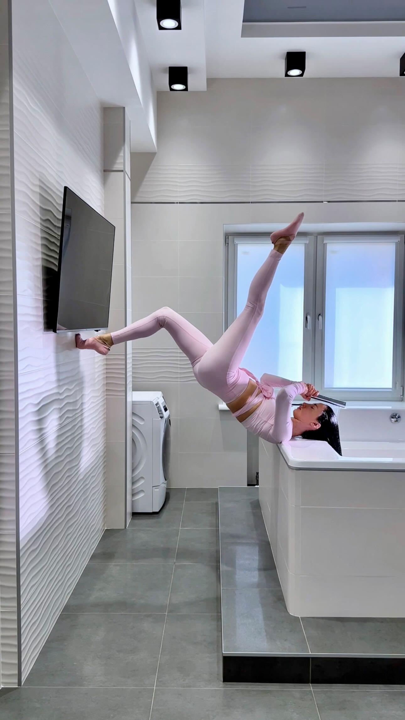 Instagram post by @dzatolokinaa for Cocoandeve. Caption reads: Pilates hair wash day with our hydrating Like A....