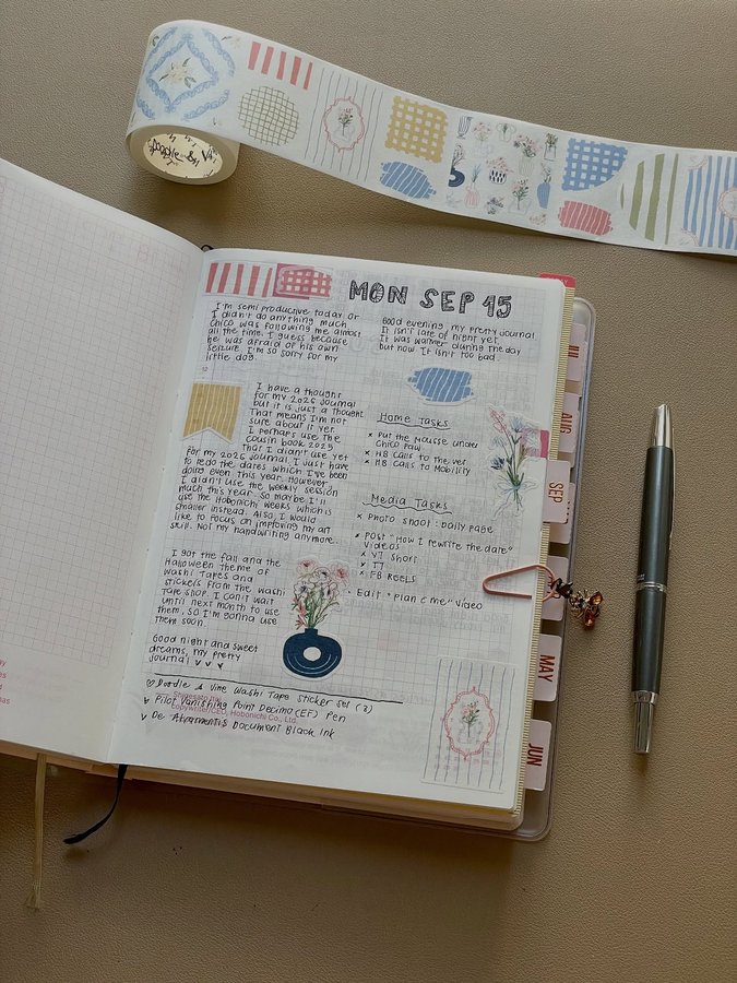 Instagram post by @shico_journals for The Washi Tape Shop. Caption reads: [...] Tape Sticker Set (3 rolls) from....
