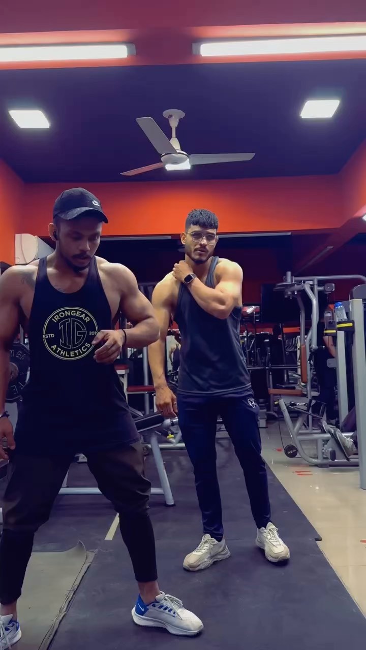 Instagram post by @official_salmanfitness110 for IRONGEAR Fitness. Caption reads: Partner ❤️ #rizwaanqureshi . . . . #likesforlike....