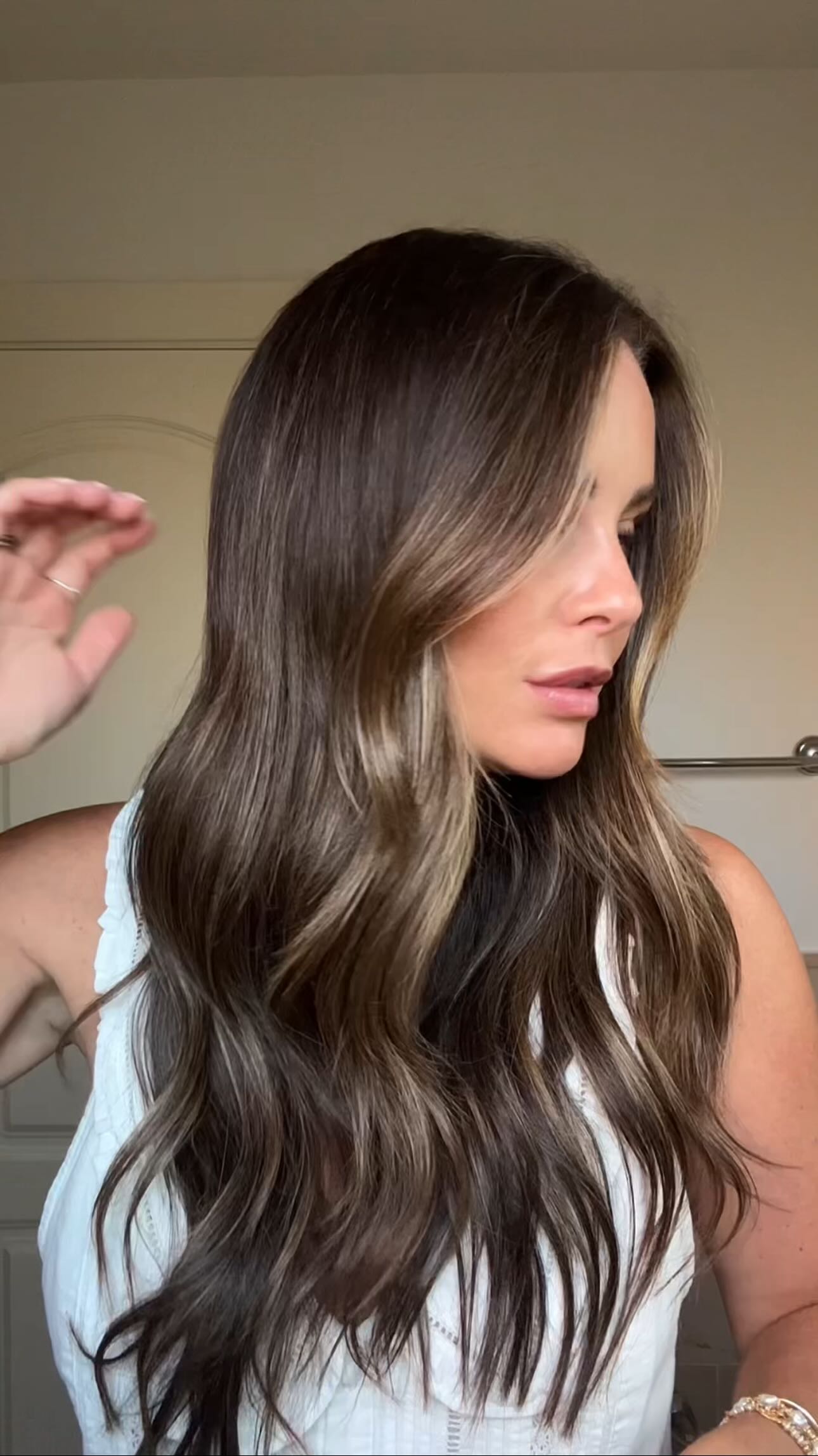 Instagram post by @jodiewood_ for Chāmpo Haircare. Caption reads: 4 months post partum and I genuinely feel so happy....