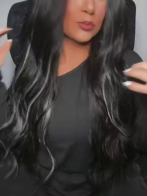 TikTok post by @heatherstyles35 for Laavoo Hair (official). Caption reads: The blend after curling them though 😍✨....