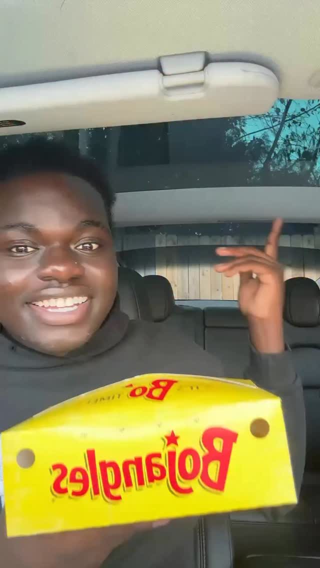 Instagram post by @brysonthompsonn for Bojangles. Caption reads: today i tried @bojangles new bo-bites🤭 they were....