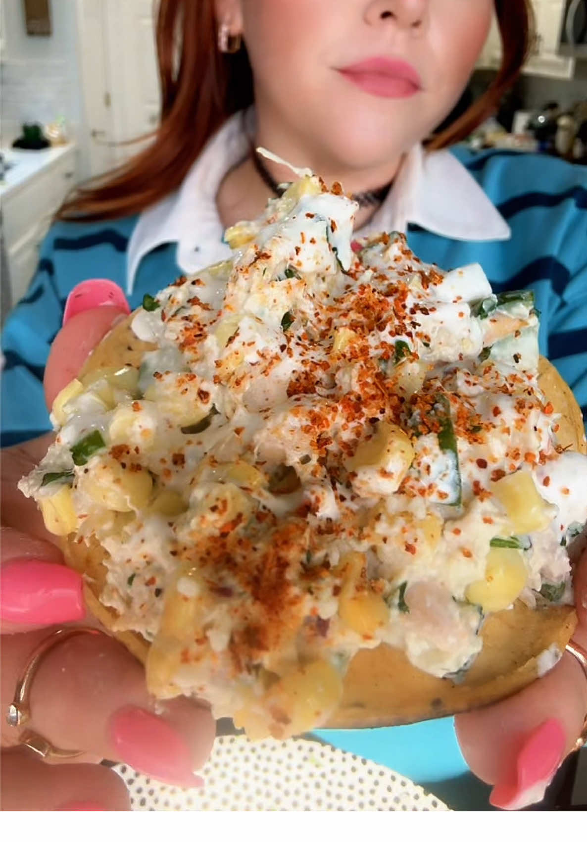 TikTok post by @nikkierogershome for Pork King Good. Caption reads: [...] #pickletok #chickensalad #dillpickle....