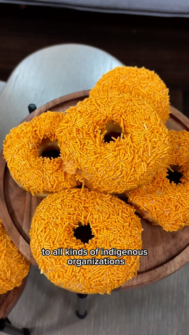 Instagram post by @breakfasttelevision for Tim Hortons. Caption reads: Helping your community AND getting a delicious....