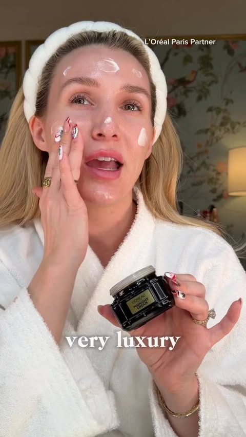 Instagram post by an influencer for L'Oréal Paris. Caption reads: breaking up with my luxury night cream for....